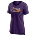 thumbnail image 2 of Women's Fanatics Heather Purple Phoenix Suns League Leader Tri-Blend T-Shirt, 2 of 3