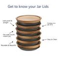 thumbnail image 3 of 6 Sealed Wooden Storage Lids Set,Wooden for Ball,Kerr Jars,Food Grade Material,Airtight Jars 89mm, 3 of 7
