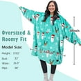 thumbnail image 5 of Catalonia Oversized Blanket Hoodie Sweatshirt, Wearable Fleece Pullover for Adults Men Women, Ugly Christmas Sweater, 5 of 5