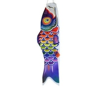 In the Breeze Spectrum Koi Fishsock - Colorful Rainbow Koi Fish Windsock - 24-Inches