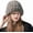 Grey, variant on Women Faux Rabbit Fur Knitted Beanie Hat Fleece Lined Bucket Hat Cover Ear Furry Winter Warm Skullies Ski Snow Cap