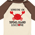 thumbnail image 4 of Inktastic Someone on Topsail Island Loves Me Boys or Girls Long Sleeve Baby Bodysuit, 4 of 5