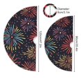 thumbnail image 4 of Ryvnso Christmas Tree Skirt New Year Fireworks Xmas Tree Skirts Ornament Home Decorations 47.2", 4 of 6