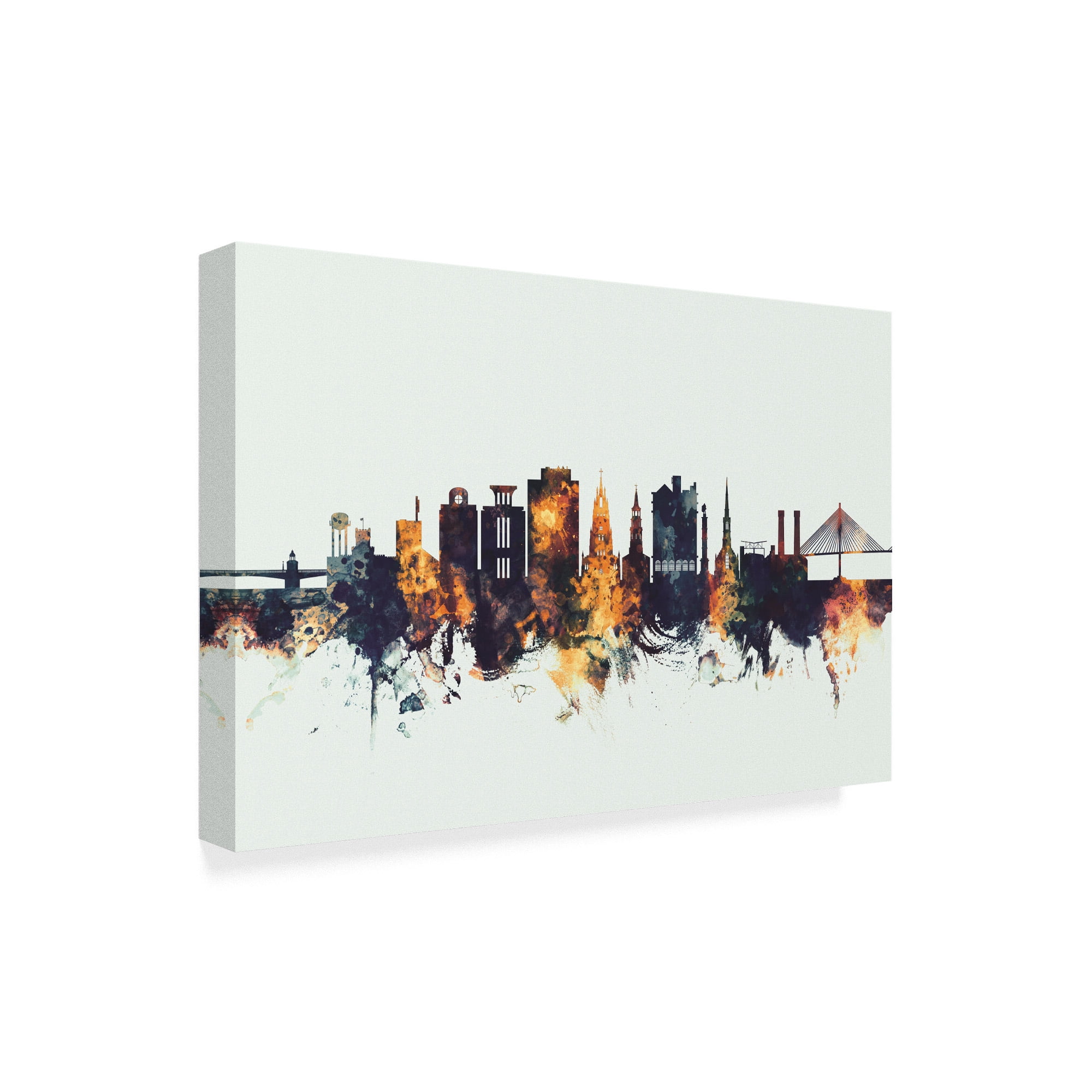 Trademark Fine Art 'Charleston South Carolina Skyline IV' Canvas Art by Michael Tompsett