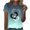 Light Blue, variant on Sparkly Rhinestone Heart Gradient Womens Tops Crew Neck Short Sleeve Cute Casual Tunic Tees Black,S