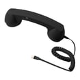 thumbnail image 1 of Bunblic Retro Phone with Noise Reduction, Built-in , Wired Connection, Volume Control, Comfortable Grip, High-Quality Materials, Touch Control Black, 1 of 8