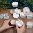 thumbnail image 3 of YILOSF-12pcs Air Freshener Tins 3 Style Scent Beads Container 2 Ounce Aluminium Metal Container Empty Storage Tins with Hollow Lids for Aromatherapy Air Freshener Travel Storage 2.68x1.36 inch, 3 of 4