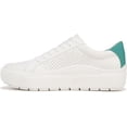 thumbnail image 3 of Dr. Scholl's Shoes Womens Time Off Lace Up Sneaker White/Green Perf Sneaker 12M, 3 of 5