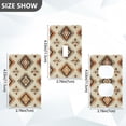 thumbnail image 7 of Yayeee Toggle Light Switch Wall Plate 1-Gang 4.5"x2.7" Home Decorative Outlet Cover, Geometric Designs, 7 of 7