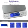 thumbnail image 4 of Tesleader Digital Kitchen Scale High Precision Food Scale Grams and Ounces for Cooking Baking, 4 of 5