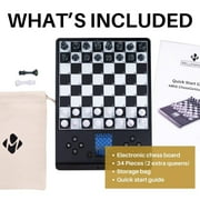 Millennium Electronic Chess Board Set - Beginner to Advanced Players - Interactive Strategy & Learning - Magnetic Pieces - 1-2 Player - Smart AI Chess Board - LCD Display