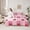 Pink, variant on Homewish Girly Pink Cherry Twin Bedding Sets 7-Piece for Girl, Cartoon Fruit Cherry Bedding Comforter Set, Ribbon Bowknot Reversible Sheet Sets, Microfiber Bedroom Decor