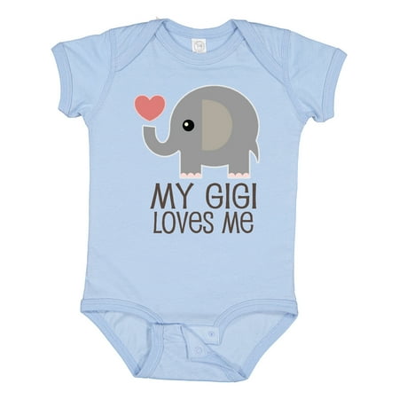

Inktastic My Gigi Loves Me Grandchild Gift Baby Boy or Baby Girl Bodysuit
