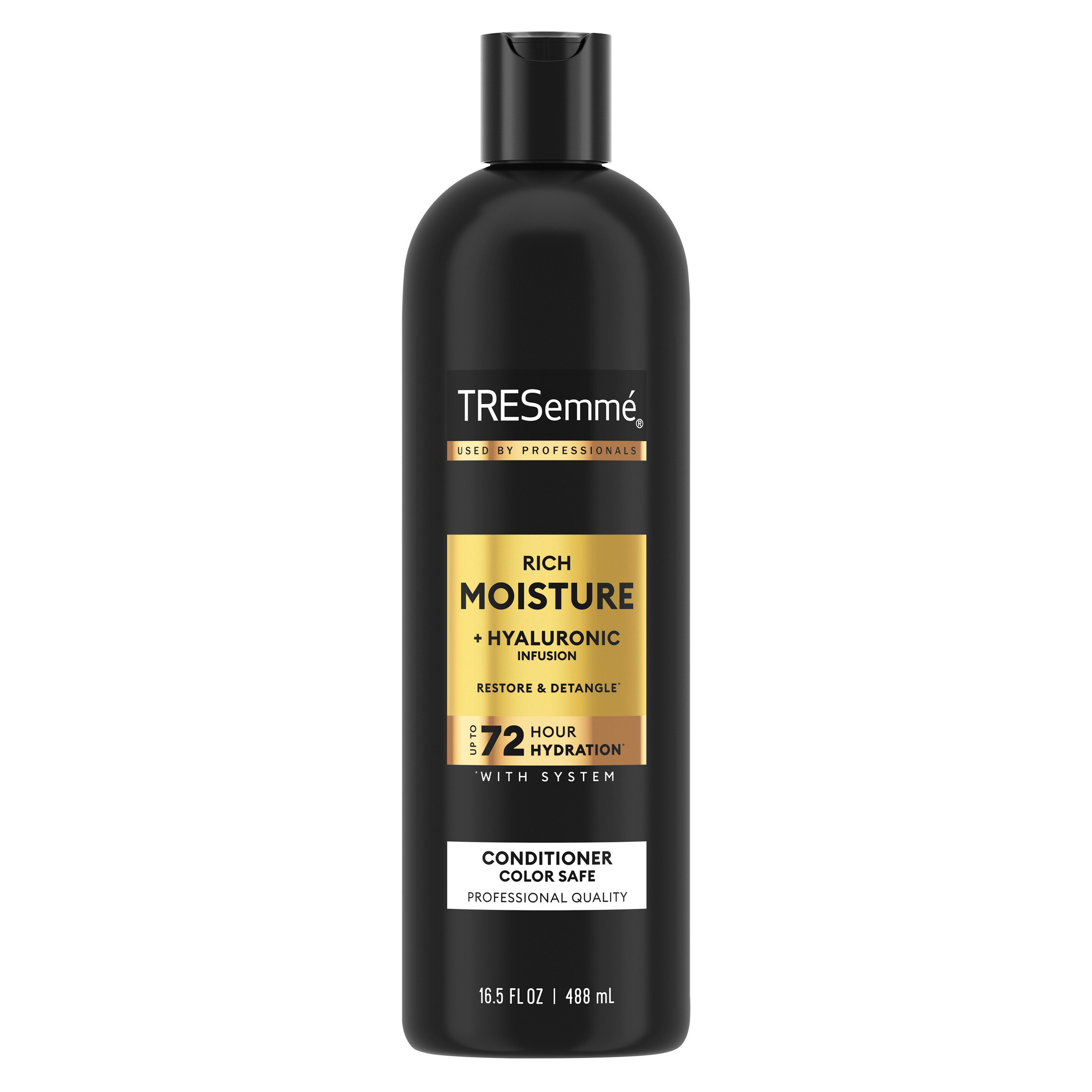 TRESemmé Shampoo With Up To 72H Hydration For Dry Hair, Rich Moisture With Hyaluronic Infusion Hair Care To Restore & Replenish, ,16.5 Fl Oz