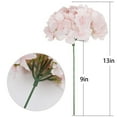 Flowers Roses 5 Pack Detachable Stem Silk Hydrangea Heads For Home
