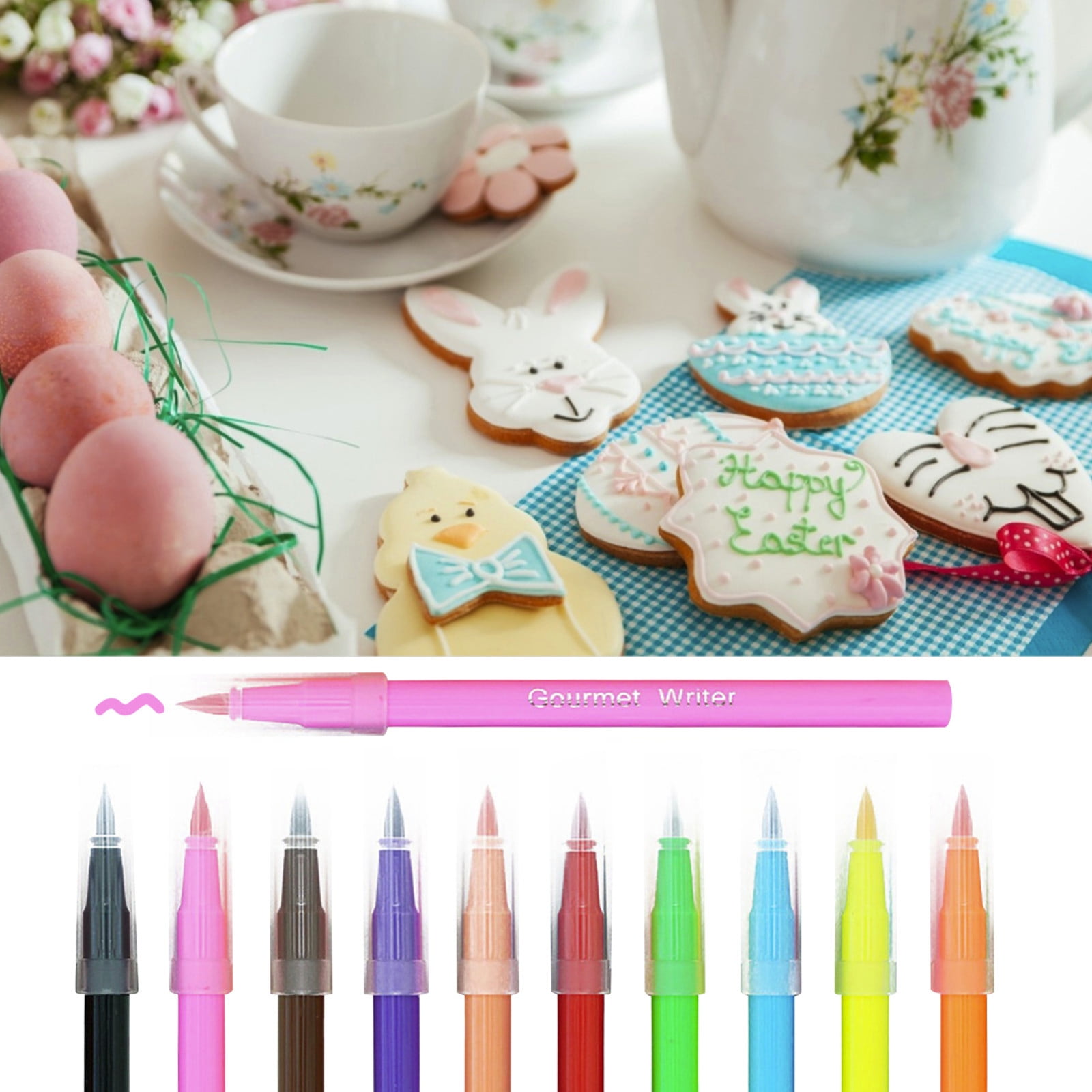 amousa Gel Food Coloring Pen Edibles Pigment Cookies Drawing Pen 5ml