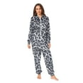 thumbnail image 4 of joogoo Grey Leopard Print Unisex Adults Onesies Pajamas Jumpsuits L, 4 of 7