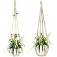 thumbnail image 1 of Cintre pour Plante en Macramé, Ensemble de 2 Porte-Plantes en Coton Fait à la Main, Outil Suspendu, 1 of 4