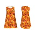 thumbnail image 6 of Defioc Autumn Maple Leaf Pile Pattern Women's Summer Dresses 2025 Beach Casual Sleeveless Tank Loose Sundress Beach Vacation Clothes with Pocket -X-Large, 6 of 7