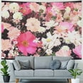 thumbnail image 4 of Nordic Style Wall Decoration Fabric Flowers Decor Flower Valance Household Hanging Ornament Exquisite Pattern Dossal Flower Tapestry Home Decor Polyester Girl Printing Wall Hanging, 4 of 6