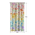 thumbnail image 5 of Light Pioneer Flower Pattern Shower Curtain 36"x72" ,Bathroom Decorative Shower Curtains Set with 12 Hooks,Modern Waterproof Washable Shower Curtain, 5 of 6