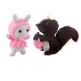 thumbnail image 1 of Muñecos de peluche tejidos a mano Gloria s de crochet de animales 2 piezas para adultos principiantes manualidades, 1 of 9