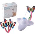thumbnail image 2 of Buyter Interactive Cat Toy Electric Rotating Butterfly Turntable Puzzle Pet Tease Pole (White), 2 of 5
