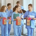 thumbnail image 6 of Censen 30 Pcs Nurse Gifts Bag Medical Assistant Gifts Bags Thank You Doctor Paper Goodie Bags with Handles for Healthcare Workers Back to School Party Nurse Appreciation Workers' Day Supplie (Fresh), 6 of 10
