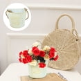 thumbnail image 3 of Metal Hanging Flower Pot Farmhouse Balcony Planter Flower Bucket Holder Vintage Dried Flower Container, 3 of 7