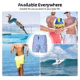 thumbnail image 6 of Naloa Purple Dragon Scales Print Men Swim Trunks with Compression Liner ,Board Shorts,Men's Swim Shorts with Drawstring and Elastic Waistband-Large, 6 of 6