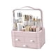 thumbnail image 5 of Estuche organizador de cosméticos, joyero, a prueba de polvo, transparente Rosa, 5 of 7