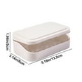 thumbnail image 3 of Soap Holders,3.1x5.1x2Inch Draining Soap Dishs with Lid,Portable Squares Soap Travel Boxs,Durables and Convenient,Easys to Clean,Suitable for Bathroom, Shower, Locker Room, 3 of 6