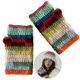 thumbnail image 2 of Colorful Gloves Hat Handmade Y2K Bucket Hat Furry Brim Surprise Gift for Girlfriend for Church Vacations French Style hat, 2 of 4