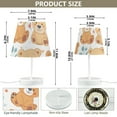 thumbnail image 4 of Teddy Bears Full LED Desk Lamp Table Lamp USB Bedside Nightstand Small Lamp for Bedroom Living Room Kids Room, 4 of 8