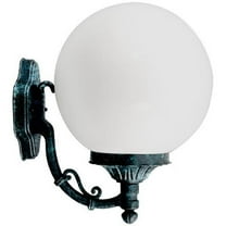 Dabmar Lighting GM245-L6-RGBW-VG 86V-265V E26 LED 6W RGBW Cast Aluminium Globe Wall Light Fixture, Verde Green