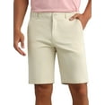 thumbnail image 1 of INSPIRAR CHIC Pantalones Cortos Formales de Hombre Clásicos de Botón en Color Sólido con Cremallera 36 Beige, 1 of 1