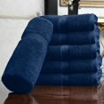 thumbnail image 3 of Paquete de 6 toallas de baño HERCULEAN Premium, 60 x 120 cm, color azul marino, 3 of 8
