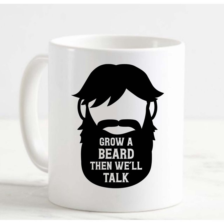 Beard Cool Coffee Mug | Man with the Beard Ceramic Cup Funny | 11-Ounce Mug  | DD061