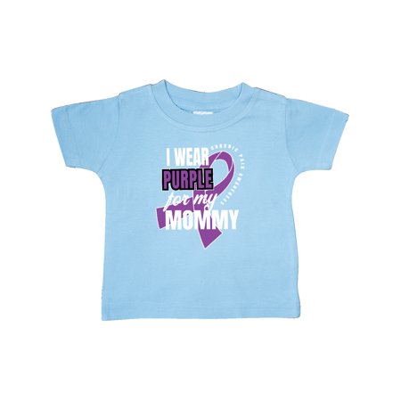 

Inktastic Chronic Pain I Wear Purple For My Mommy Gift Baby Boy or Baby Girl T-Shirt