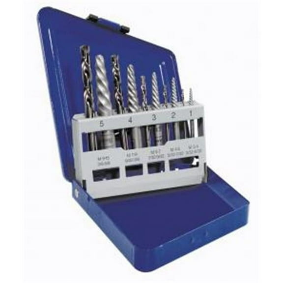 Irwin Industrial Tools HN11119 Drill Bit Set & Spiral Extractor, 10 Piece