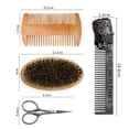 thumbnail image 4 of Professional Head Shape Beard Comb Set Portable Beard Oil Care Tool, 4 of 5