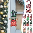 thumbnail image 4 of AURIGATE Christmas Door Sign Santa Claus Snowman Door Knob Hangers for Bar Home Hotel Decoration & Sign, 4 of 4