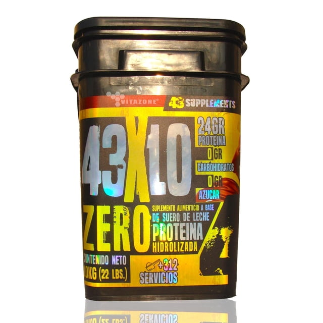 43 Proteina Zero Hidrolizada 10 kg Chocolate 43 Supplements 43 Supplements 43SUPZEROCHOCOLATE10kg