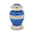 Urnsdirect2u Berkshire Blue Adult Cremation Urn with 4 Tokens, 232