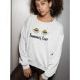 thumbnail image 2 of Summer Love Daisies Sweatshirt Women -Image by Shutterstock, Female Medium, 2 of 4