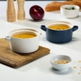 thumbnail image 3 of Kook Soup Crocks, Ceramic Stackable Bowls, Set of 4, White, 3 of 7