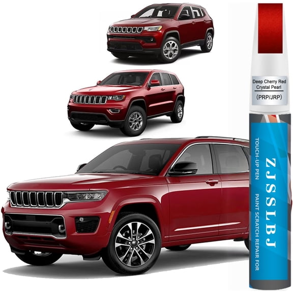PRP/JRP Deep Cherry Red Crystal Pearl Touch Up Paint Compatible with JeepExact Match 2 in 1 Touch up Paint for Chips and Nicks Repair