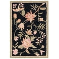 thumbnail image 3 of Safavieh Chelsea Beryl Bordered Wool Area Rug, Black, 1'8" x 2'6", 3 of 13