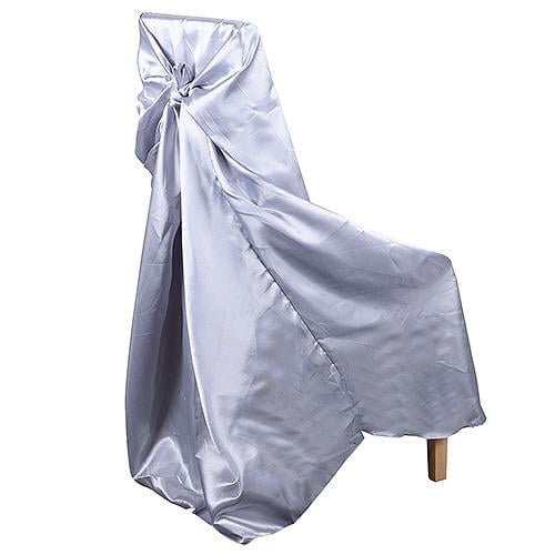 Satin banquet chair cover satin ivory satin banquet chair cover each measures (approximately): walmart
