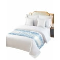 thumbnail image 2 of Xipuska Blue Merry Christmas Bed Runners for Twin Size Bed, Decorative Bed Throws for Foot of Bed, Winter Snowflake Xmas Aesthetic Bed Runner Sofa Throw Bedding Scarf Protector Slipcover for Bedroom, 2 of 6